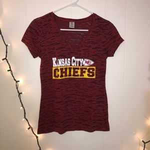 THIN RED KANSAS CITY CHEIFS TEE SHIRT